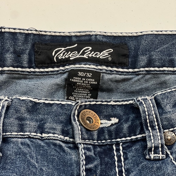 Relaxed, straight cut True Luck jeans. 30/32 - Picture 4 of 4